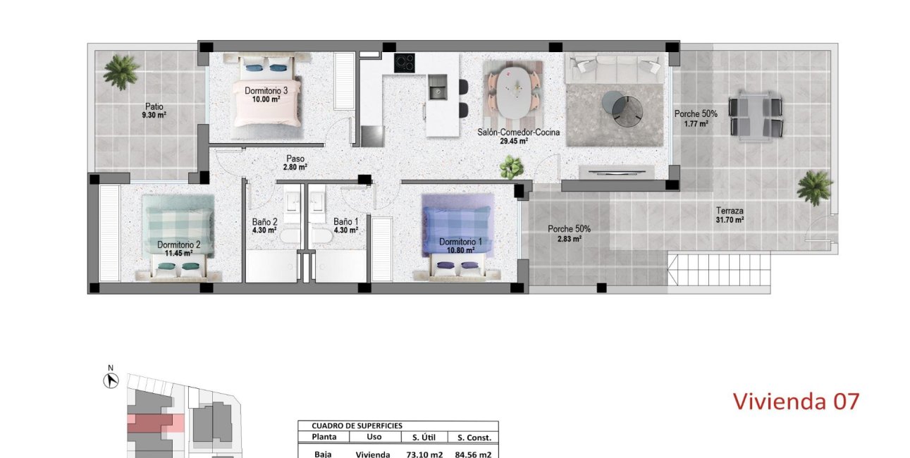 Obra nueva - Bungalow -
Pilar de la Horadada - pueblo