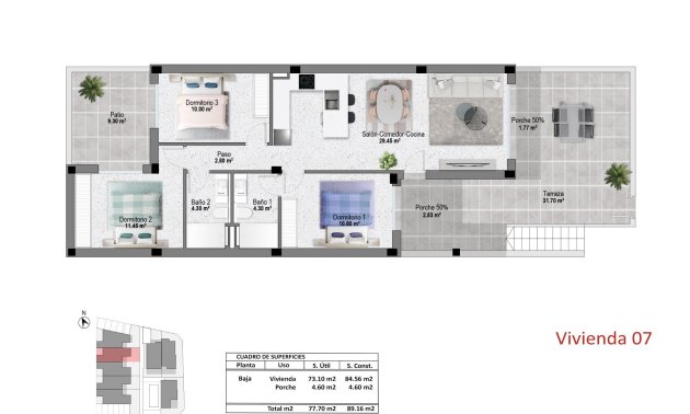Obra nueva - Bungalow -
Pilar de la Horadada - pueblo