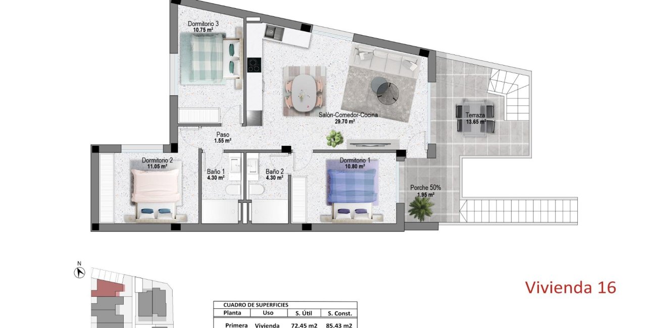 New Build - Bungalow -
Pilar de la Horadada - pueblo