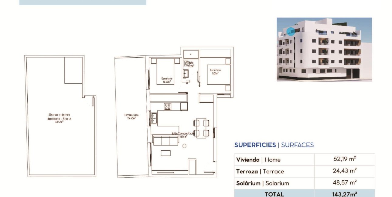 Obra nueva - Ático -
Torrevieja - pueblo