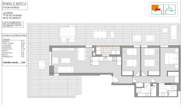 Obra nueva - Ático -
Jávea Xàbia - Pueblo