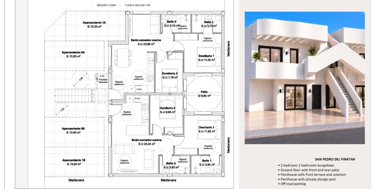 Obra nueva - Bungalow -
San Pedro del Pinatar - Los Peñascos