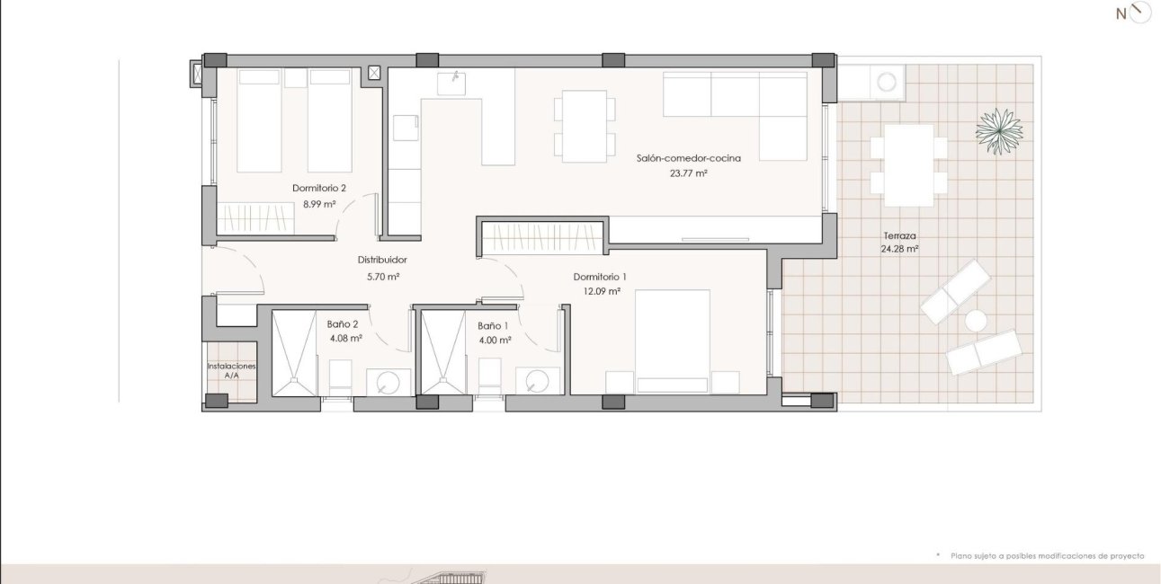 New Build - Apartment / flat -
Pulpi - Aguilón Golf