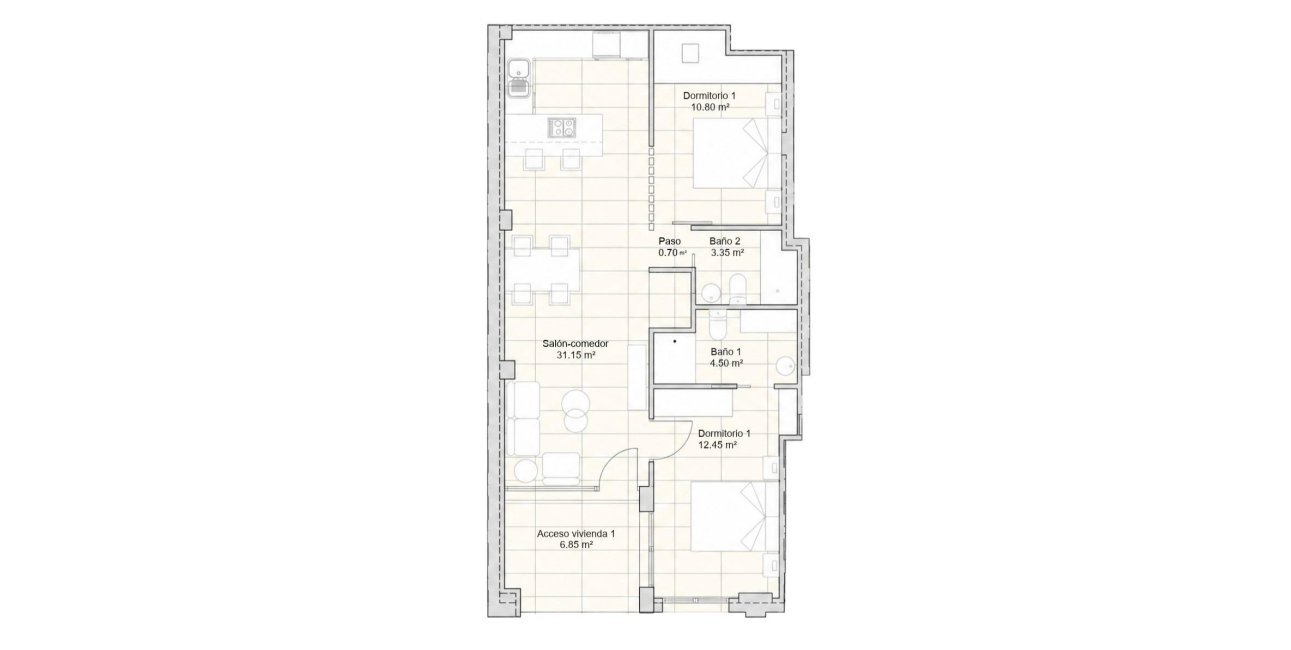 Obra nueva - Apartamento / piso -
San Javier - pueblo