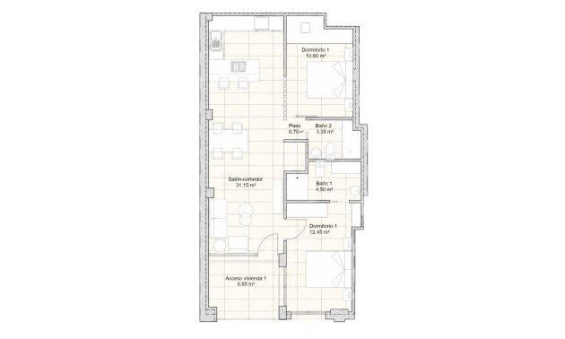 Obra nueva - Apartamento / piso -
San Javier - pueblo