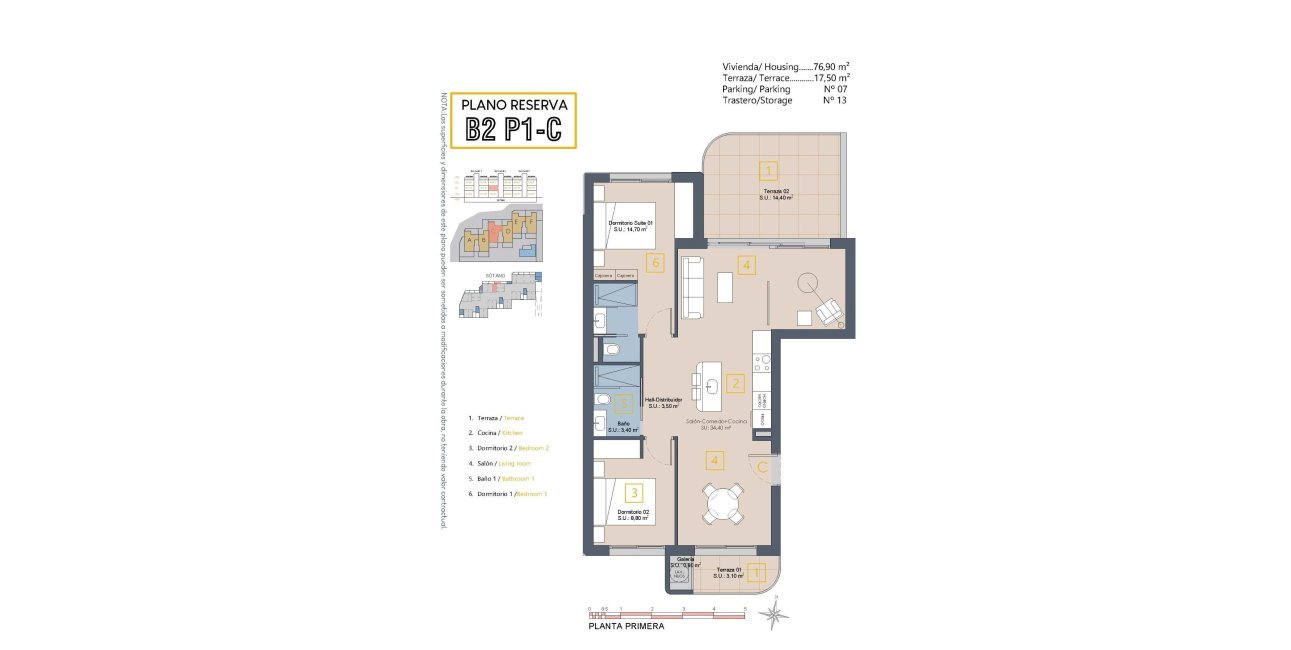 New Build - Apartment / flat -
Los Alcázares - Serena Golf