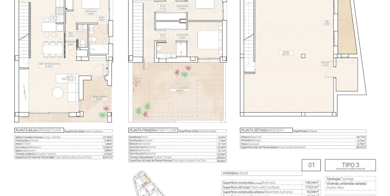 Obra nueva - Villa -
Hondón de las Nieves - Centro