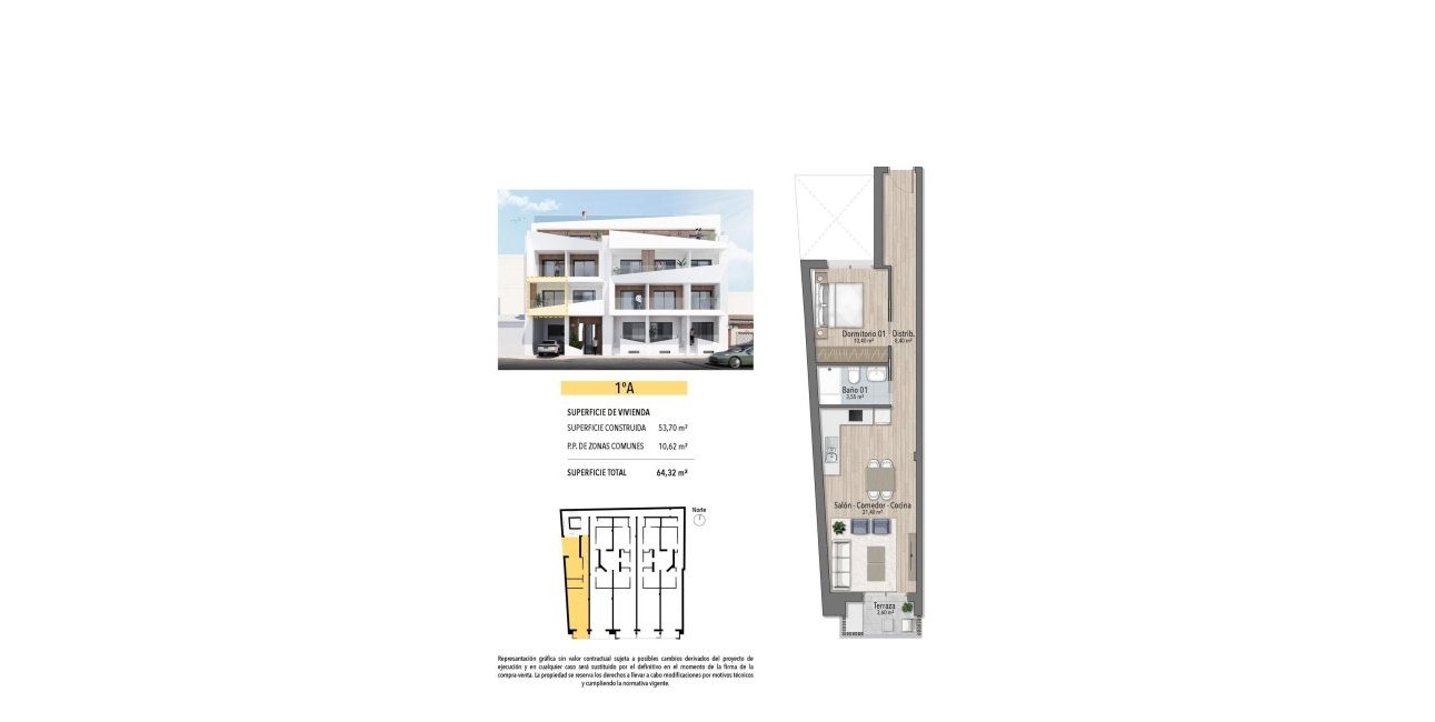 Obra nueva - Apartamento / piso -
Torrevieja - Playa del Cura