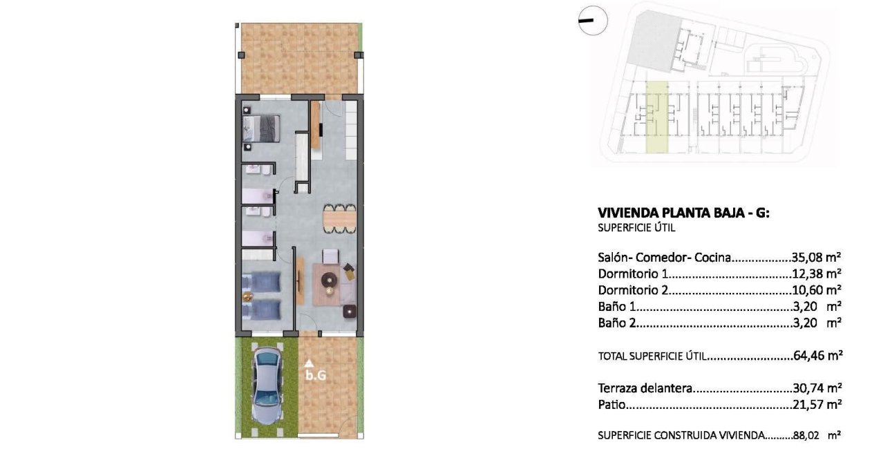 New Build - Bungalow -
Pilar de la Horadada - pueblo