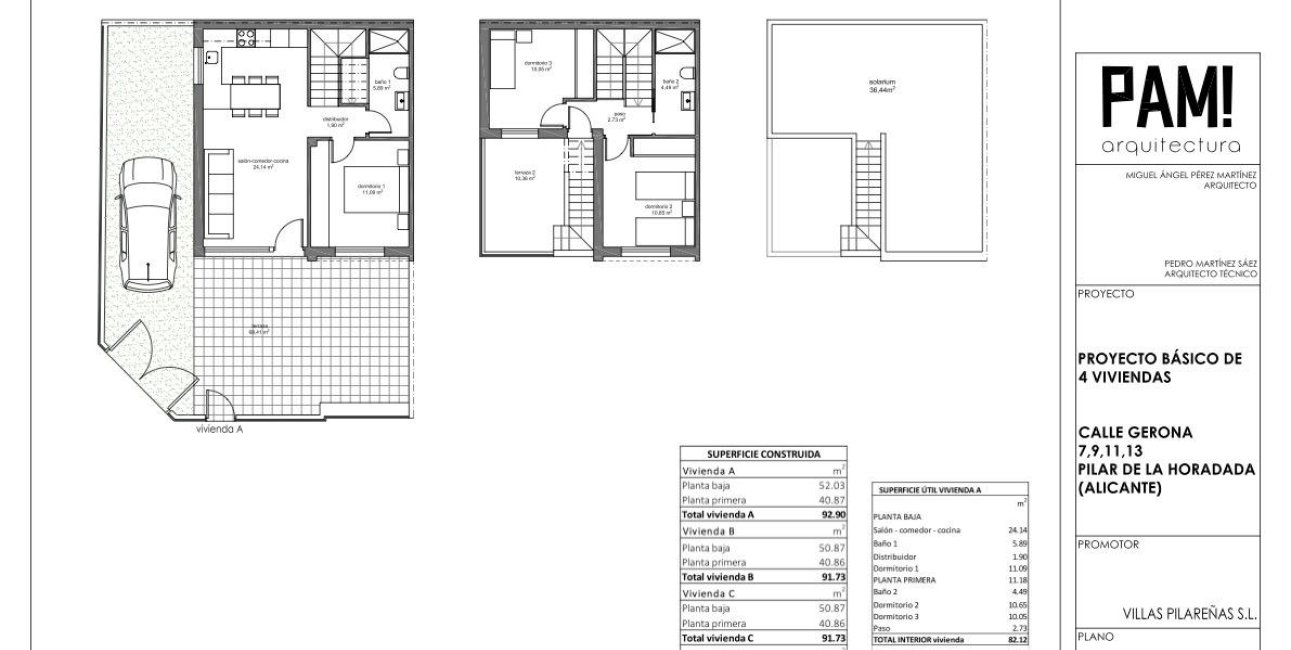 Obra nueva - Adosado -
Pilar de la Horadada - Zona Pueblo
