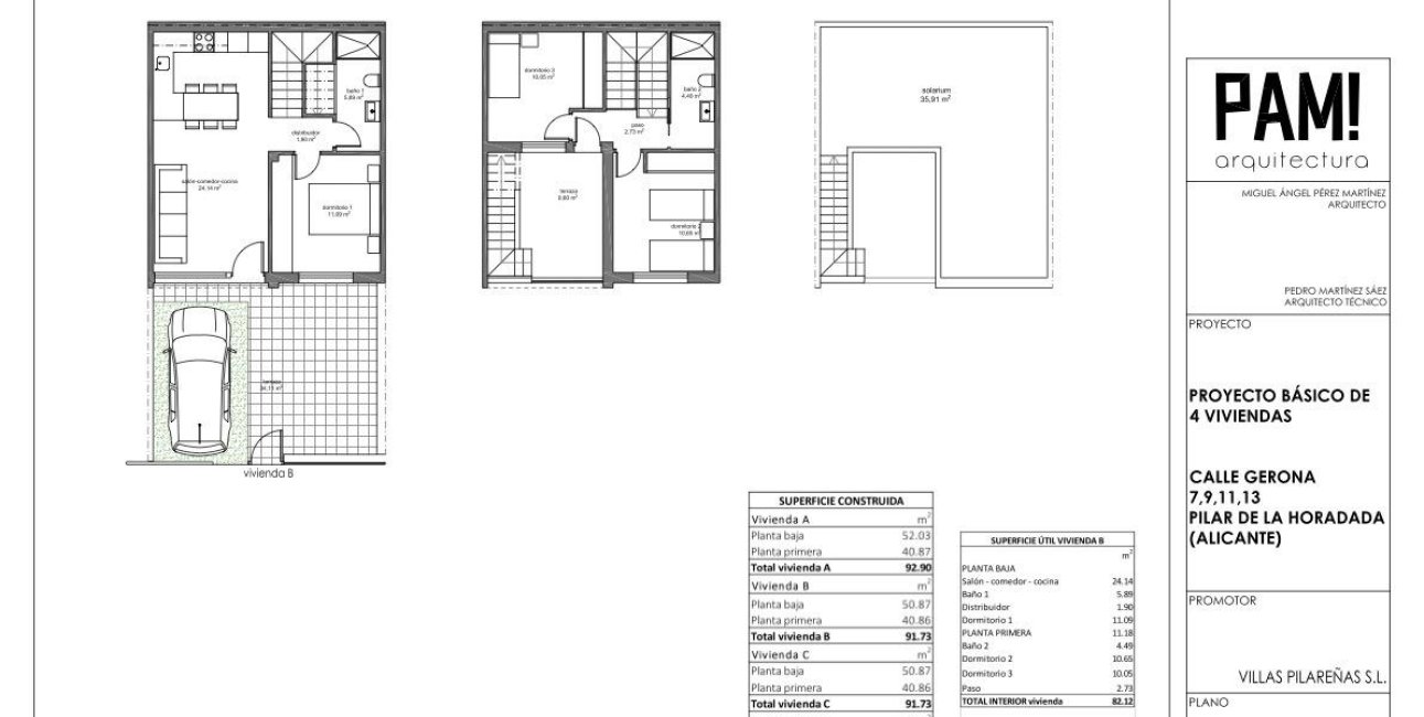 Obra nueva - Adosado -
Pilar de la Horadada - Zona Pueblo